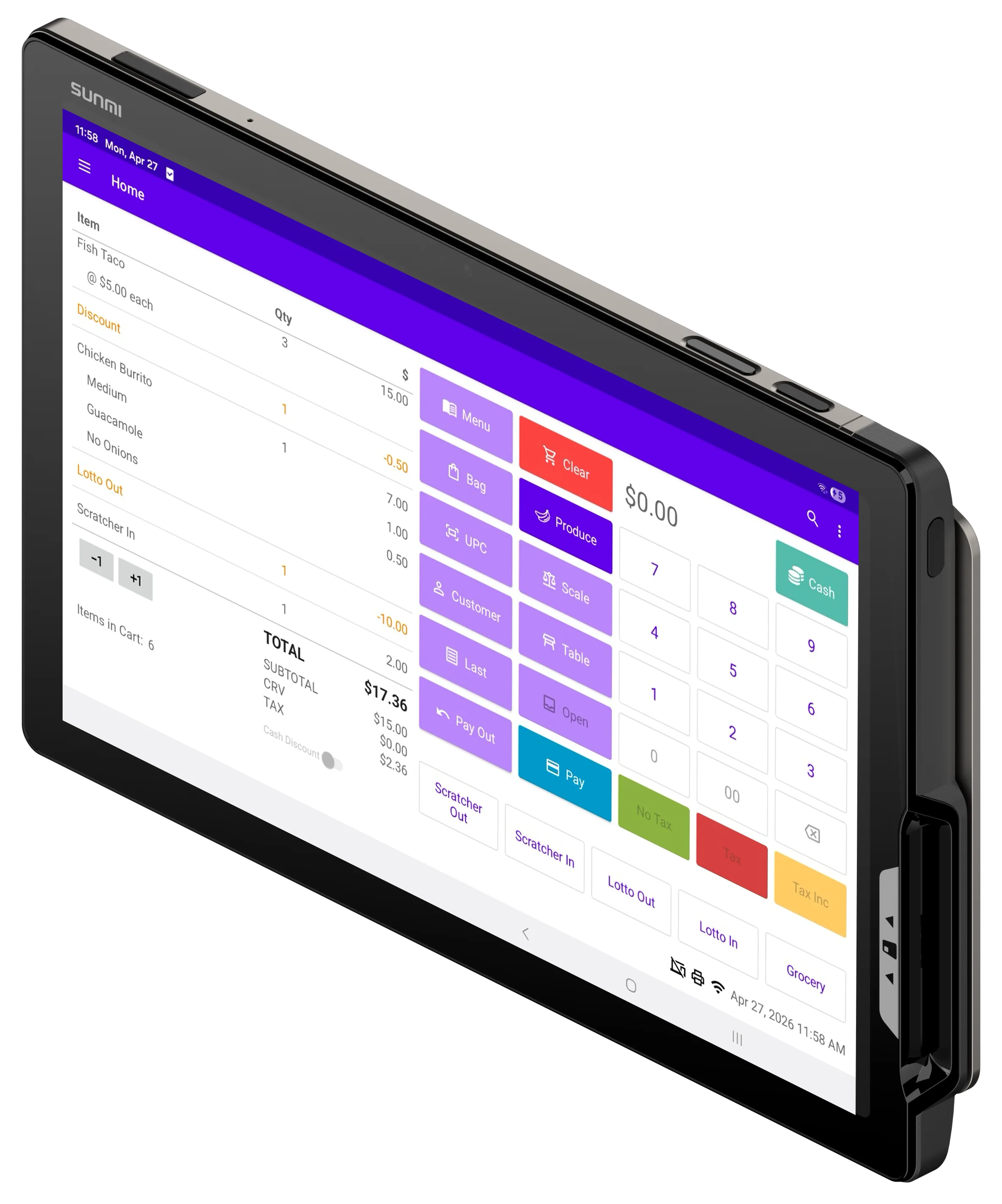 SUNMI CPad PAY 11 mobile POS tablet